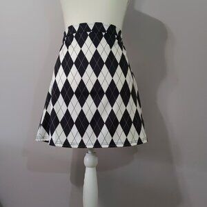 Argyle mini skirt